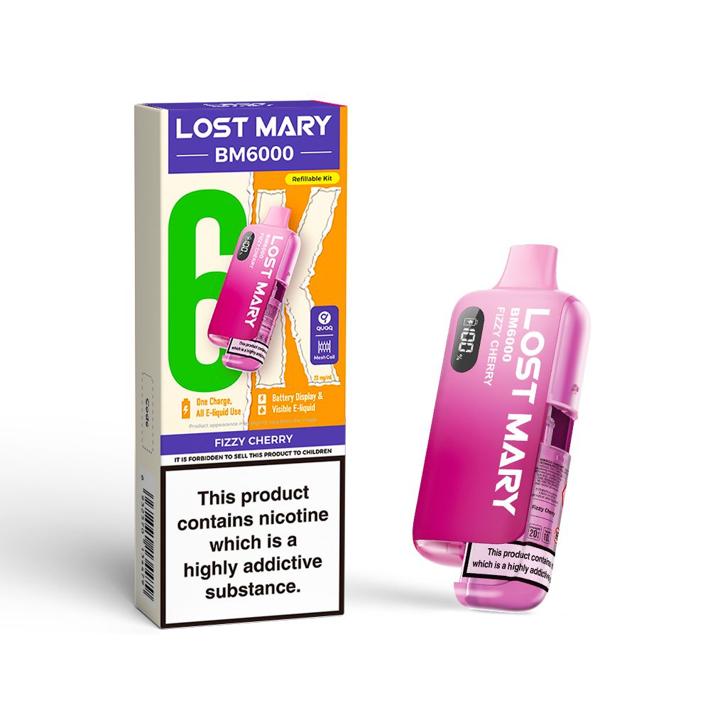 Lost Mary BM6000 Refill Edition Pre-Filled Pod Vape Kit 1000mAh - 20mg