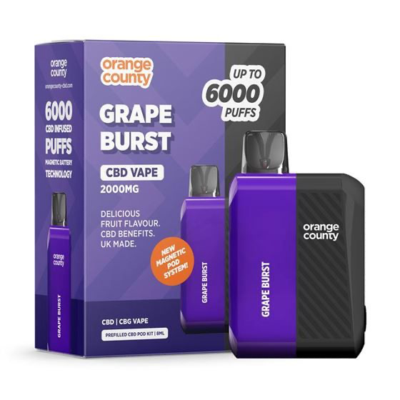 Orange County CBD Pre-Filled Pod Vape Kit - 2000mg
