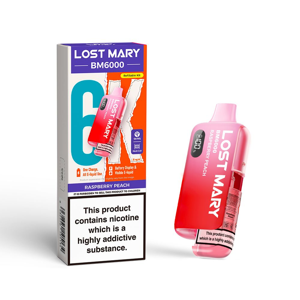Lost Mary BM6000 Refill Edition Pre-Filled Pod Vape Kit 1000mAh - 20mg