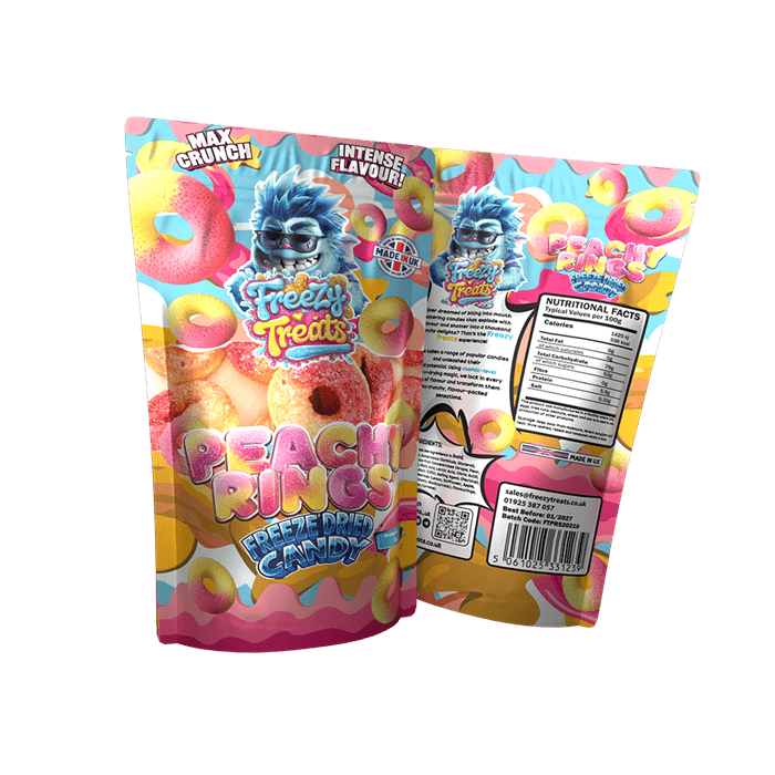 Freezy Treats Freeze Dried Candy - PEACHY RINGS