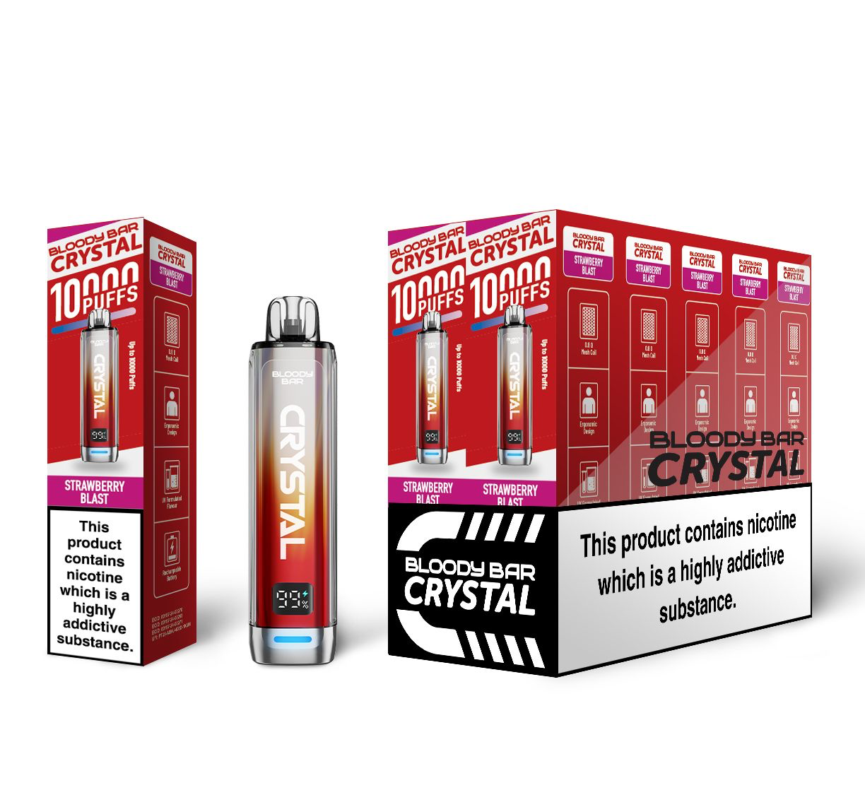 Bloody Mary TBO Bloody Bar Crystal 10K Pre-Filled Pod Kit - 20mg