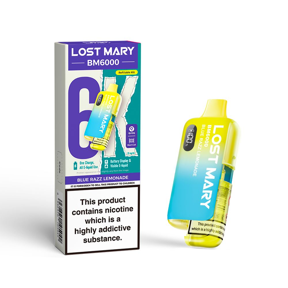 Lost Mary BM6000 Refill Edition Pre-Filled Pod Vape Kit 1000mAh - 20mg