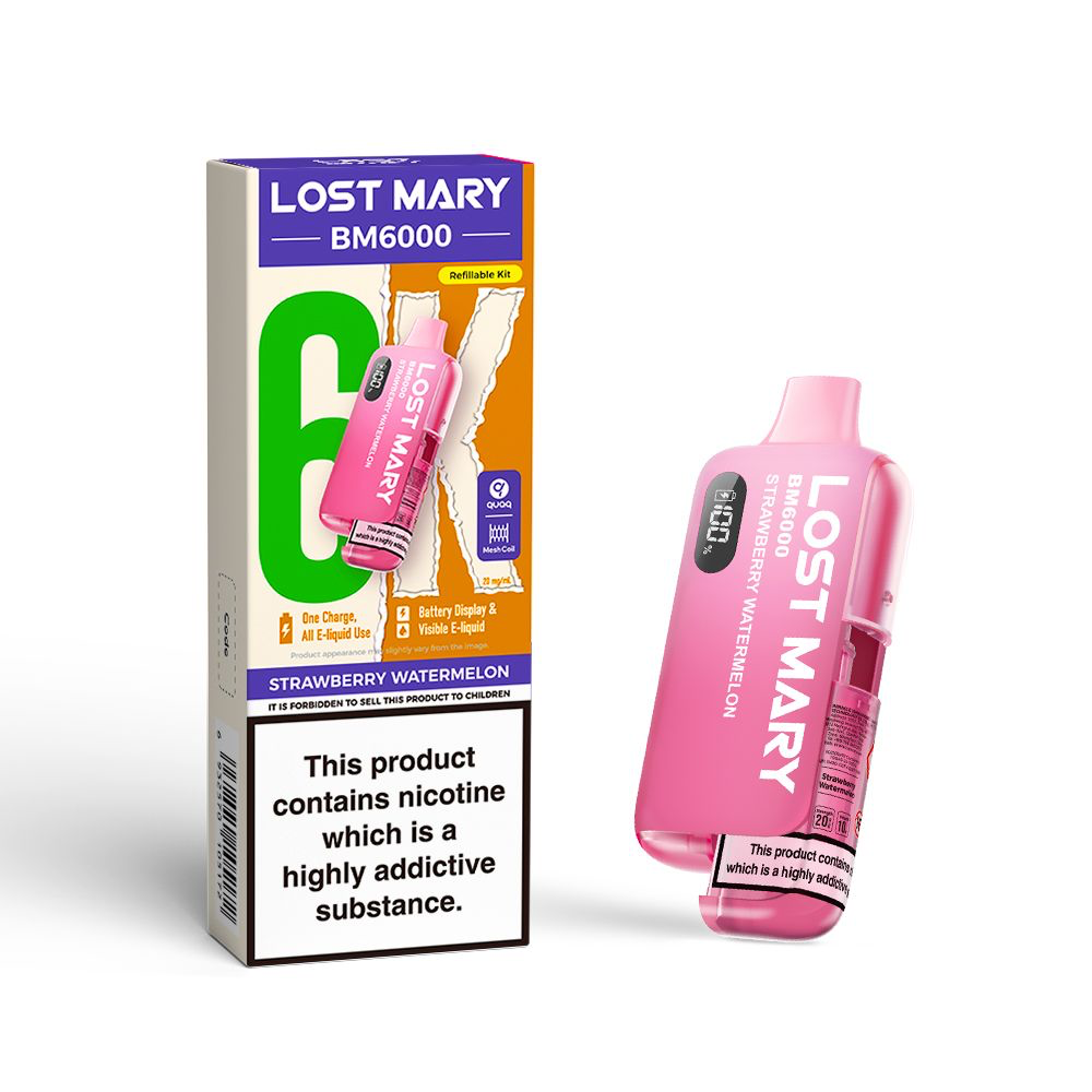 Lost Mary BM6000 Refill Edition Pre-Filled Pod Vape Kit 1000mAh - 20mg