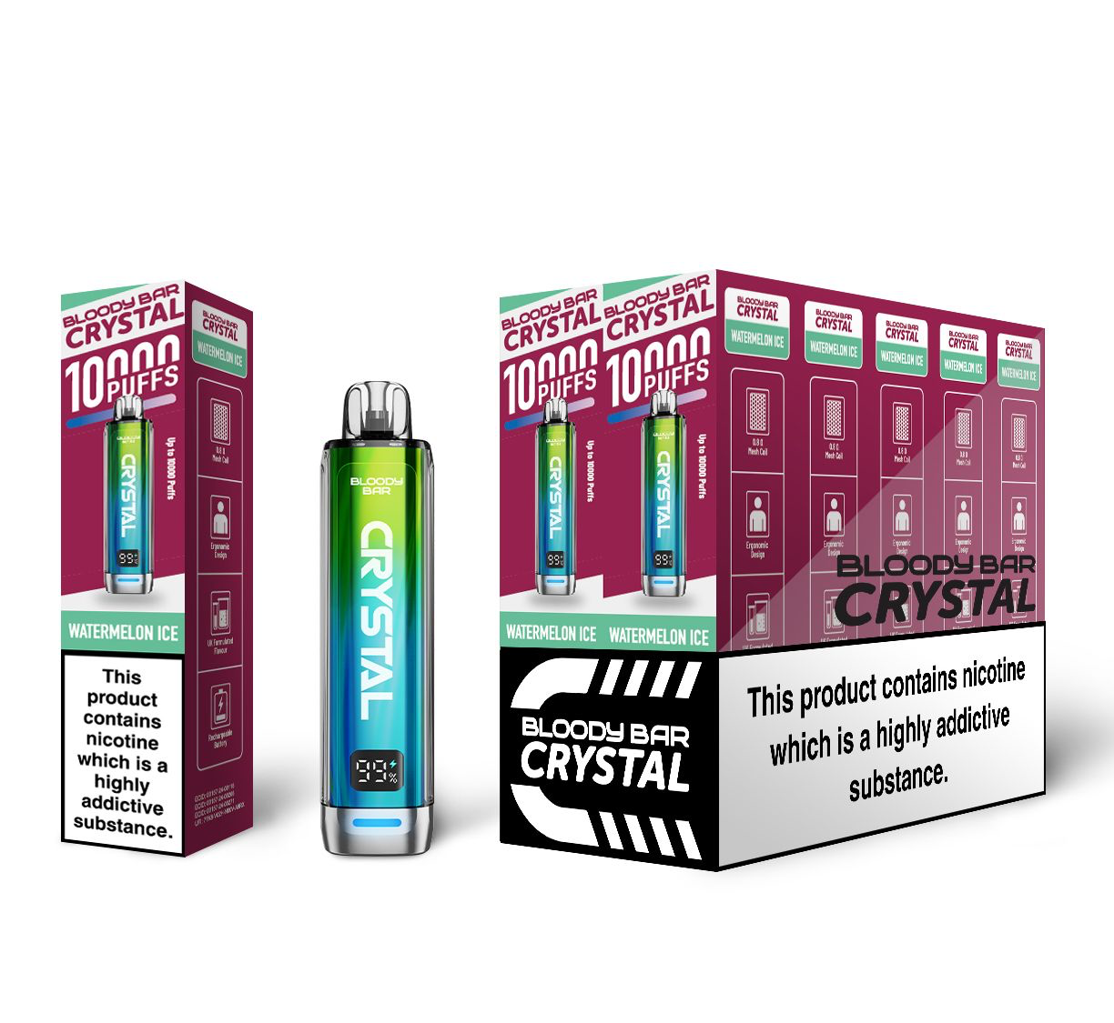 Bloody Mary TBO Bloody Bar Crystal 10K Pre-Filled Pod Kit - 20mg