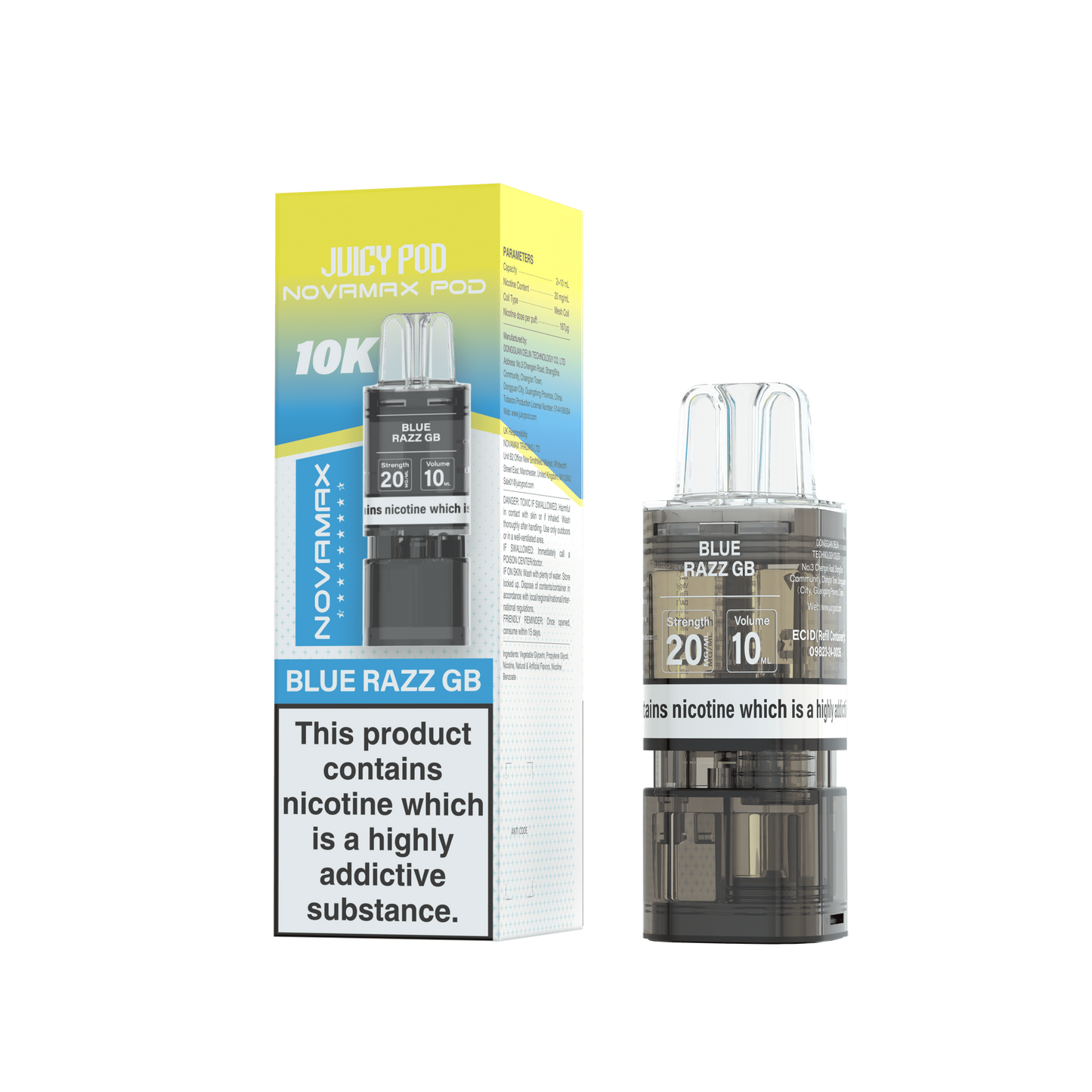 Juicy Pod Nova Max 10K Pre-Filled Replacement Pods - 20mg