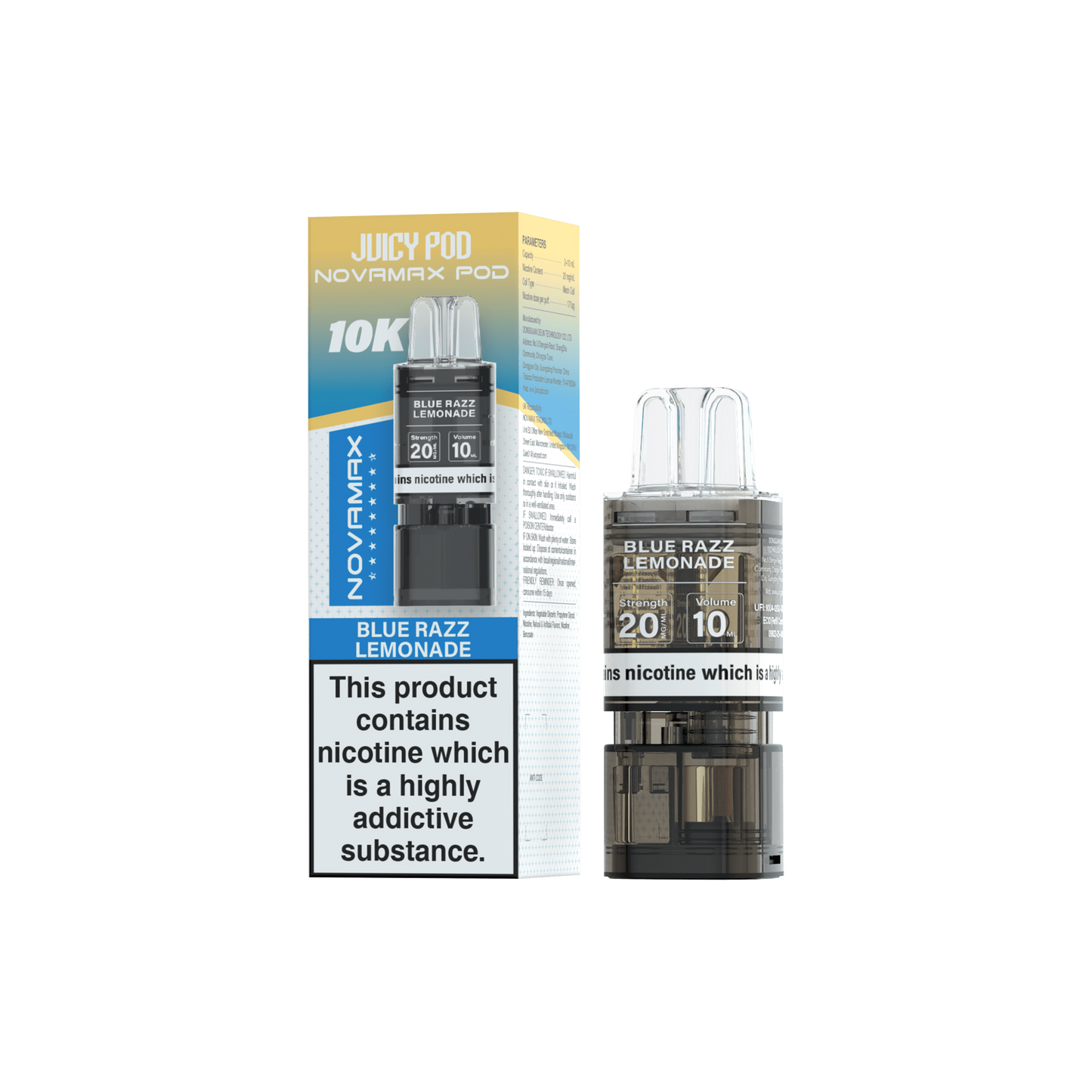 Juicy Pod Nova Max 10K Pre-Filled Replacement Pods - 20mg