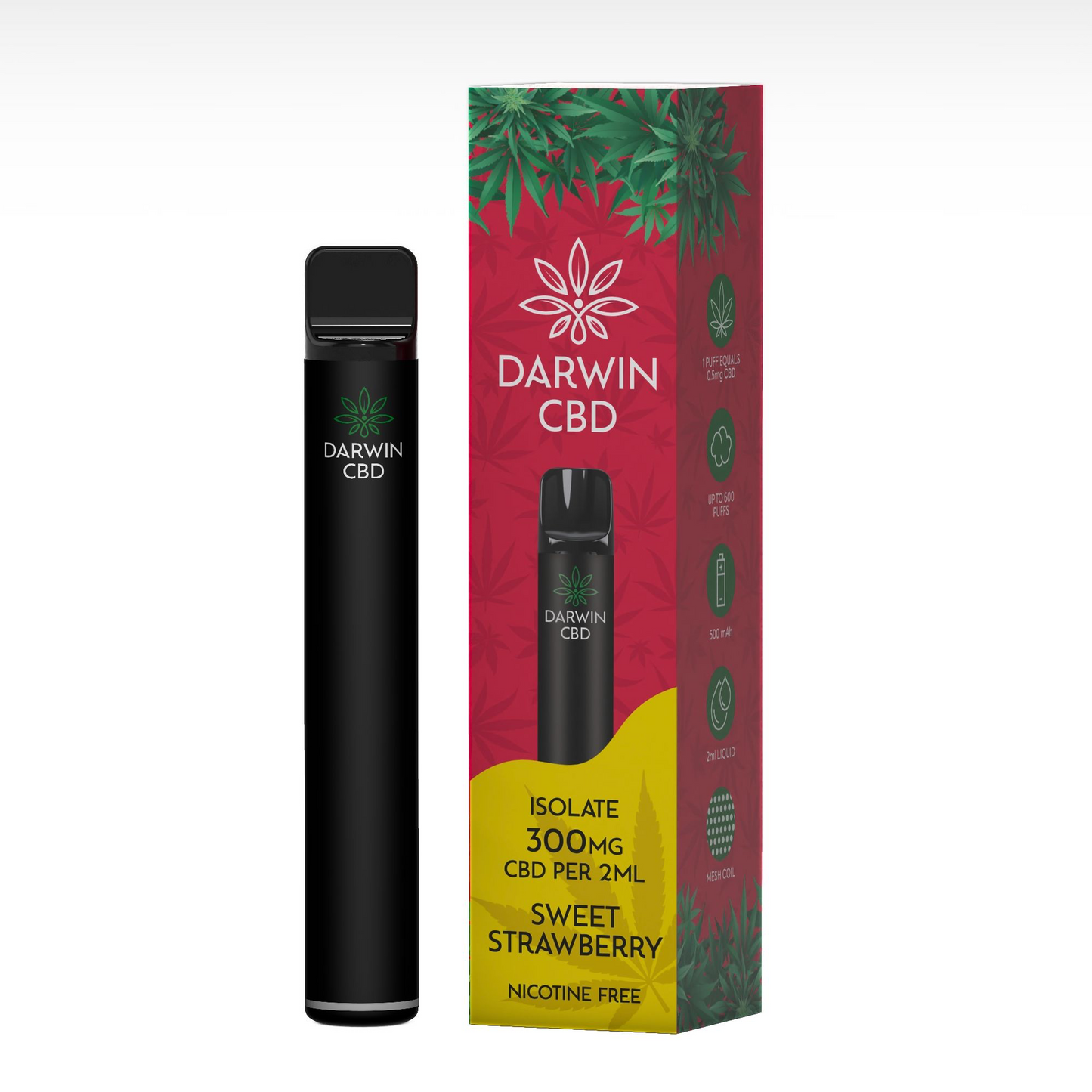 Darwin CBD Isolate Pre-Filled Pod Vape Kit 500mAh - 300mg CBD