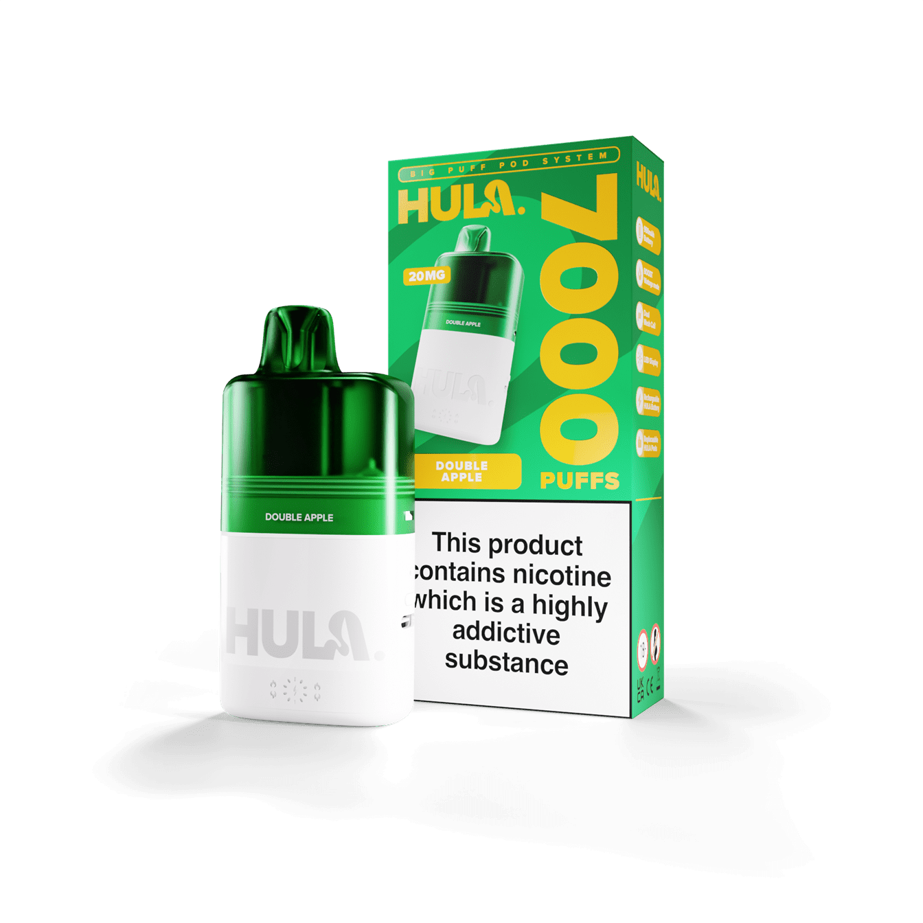 Hula 7000 Pre-Filled Pod Kit - 20mg