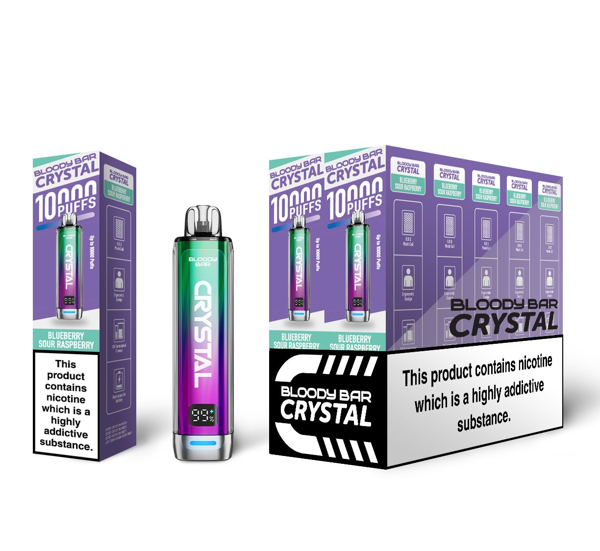 Bloody Mary TBO Bloody Bar Crystal 10K Pre-Filled Pod Kit - 20mg
