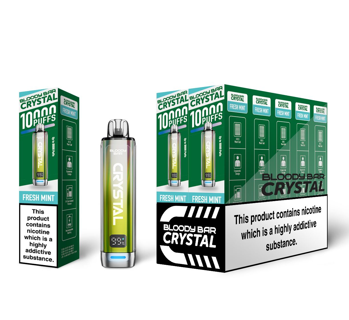 Bloody Mary TBO Bloody Bar Crystal 10K Pre-Filled Pod Kit - 20mg