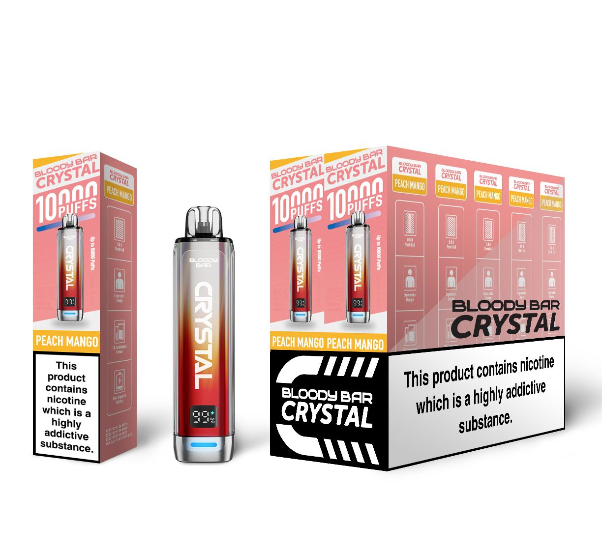 Bloody Mary TBO Bloody Bar Crystal 10K Pre-Filled Pod Kit - 20mg