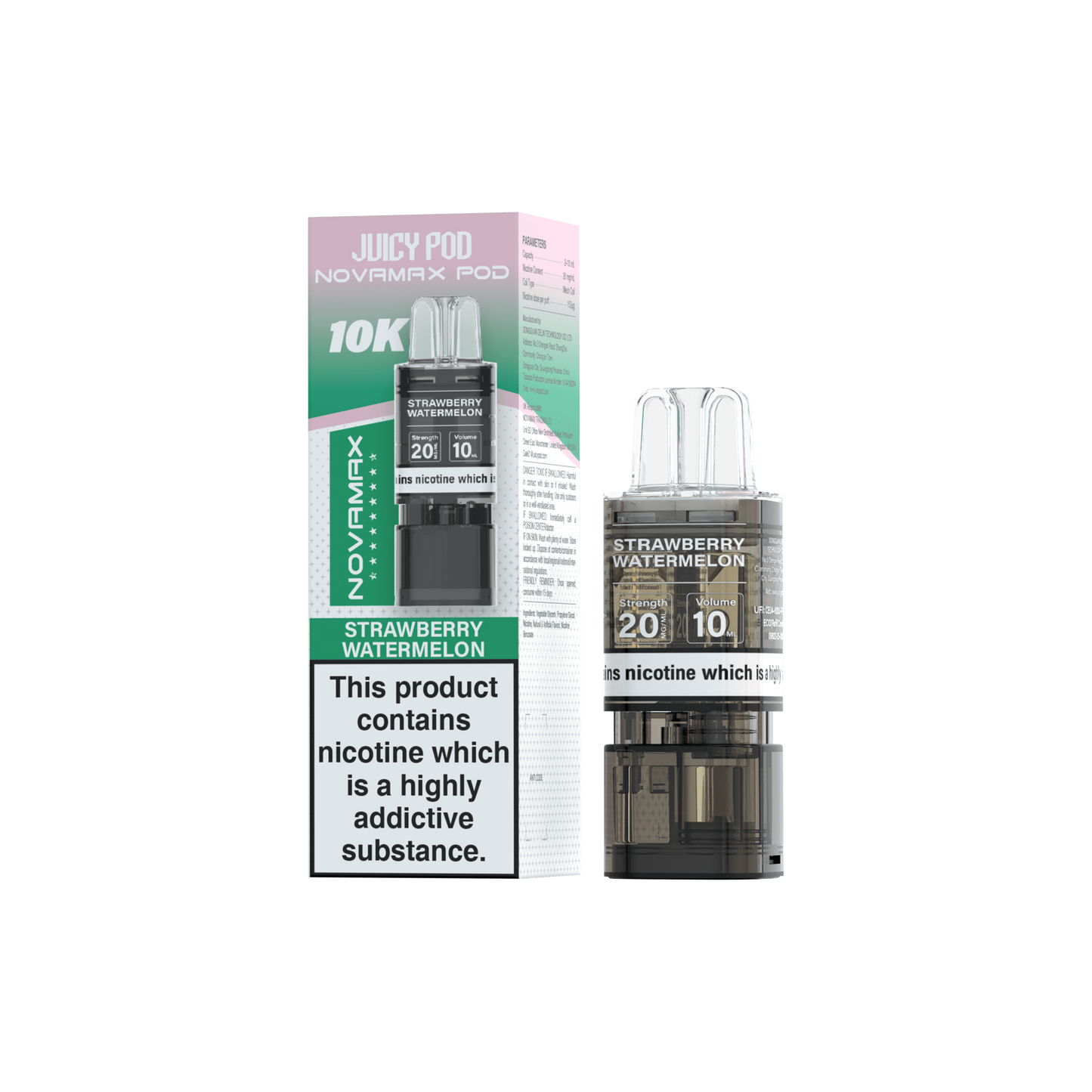 Juicy Pod Nova Max 10K Pre-Filled Replacement Pods - 20mg