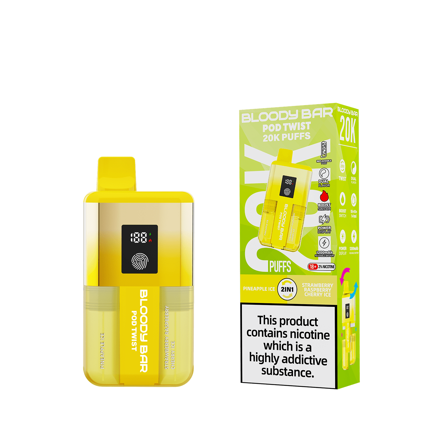 Bloody Mary TBO Bloody Bar POD TWIST 20K Pre-Filled Pod Kit - 20mg