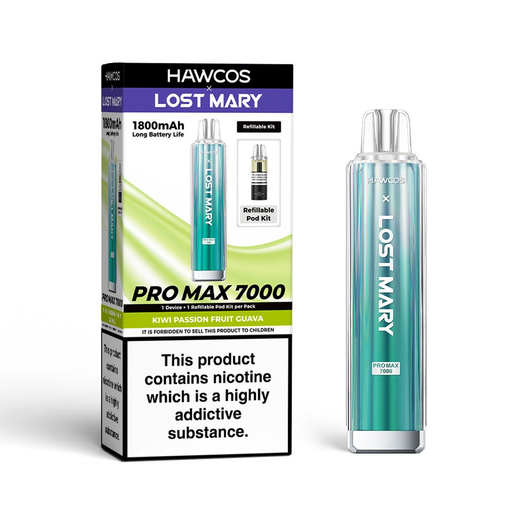 HAWCOS x Lost Mary PRO MAX 7000 Pre-Filled Pod Vape Kit 1800mAh - 20mg