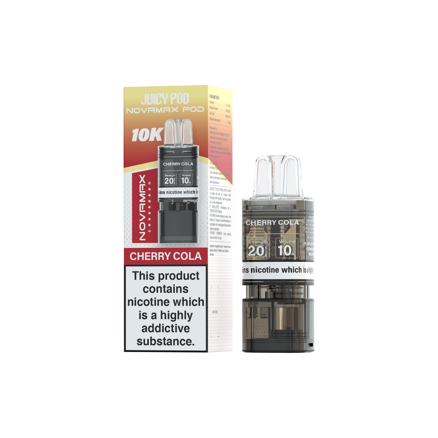 Juicy Pod Nova Max 10K Pre-Filled Replacement Pods - 20mg