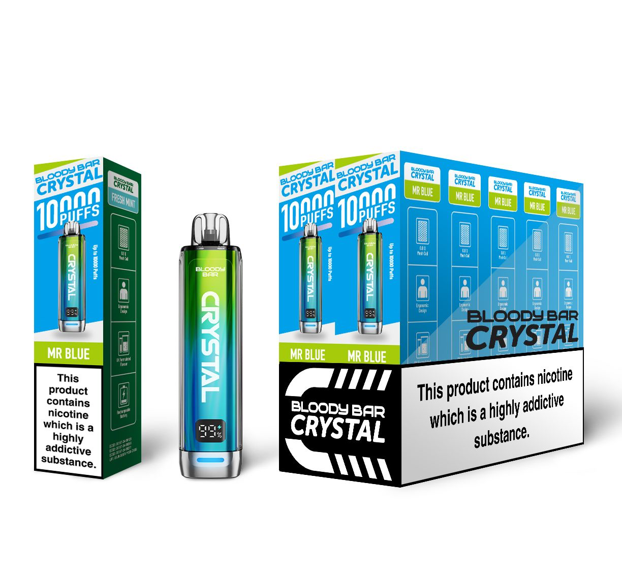 Bloody Mary TBO Bloody Bar Crystal 10K Pre-Filled Pod Kit - 20mg