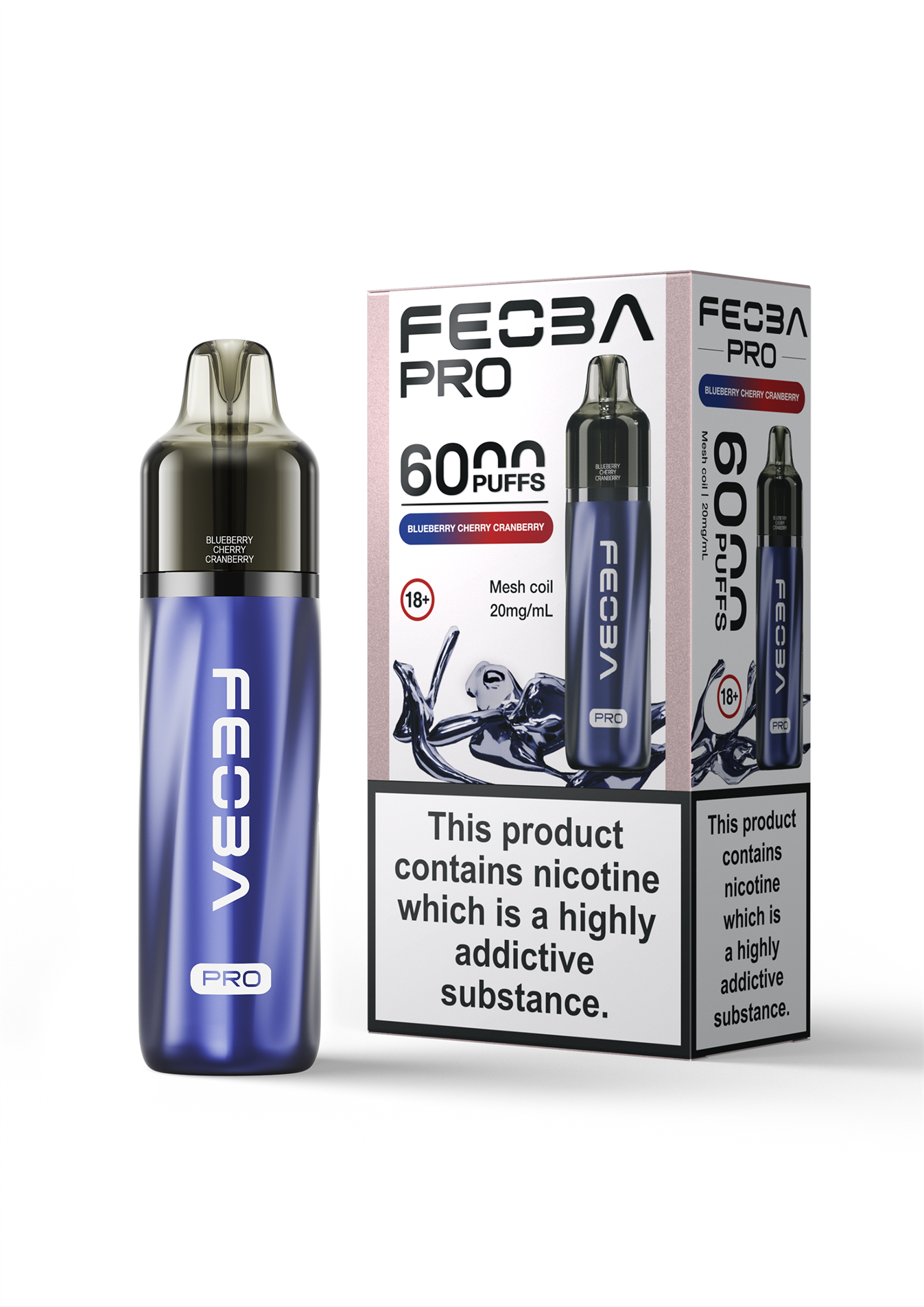 Feoba Pro 6000 BIG PUFF Pre-filled Vape Pod Kit - 20mg