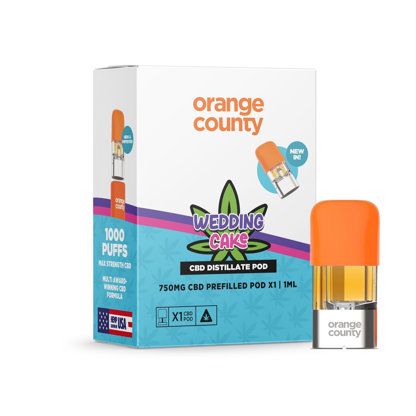 Orange County CBD Cali Range 750mg Pre-Filled Replacement Pods