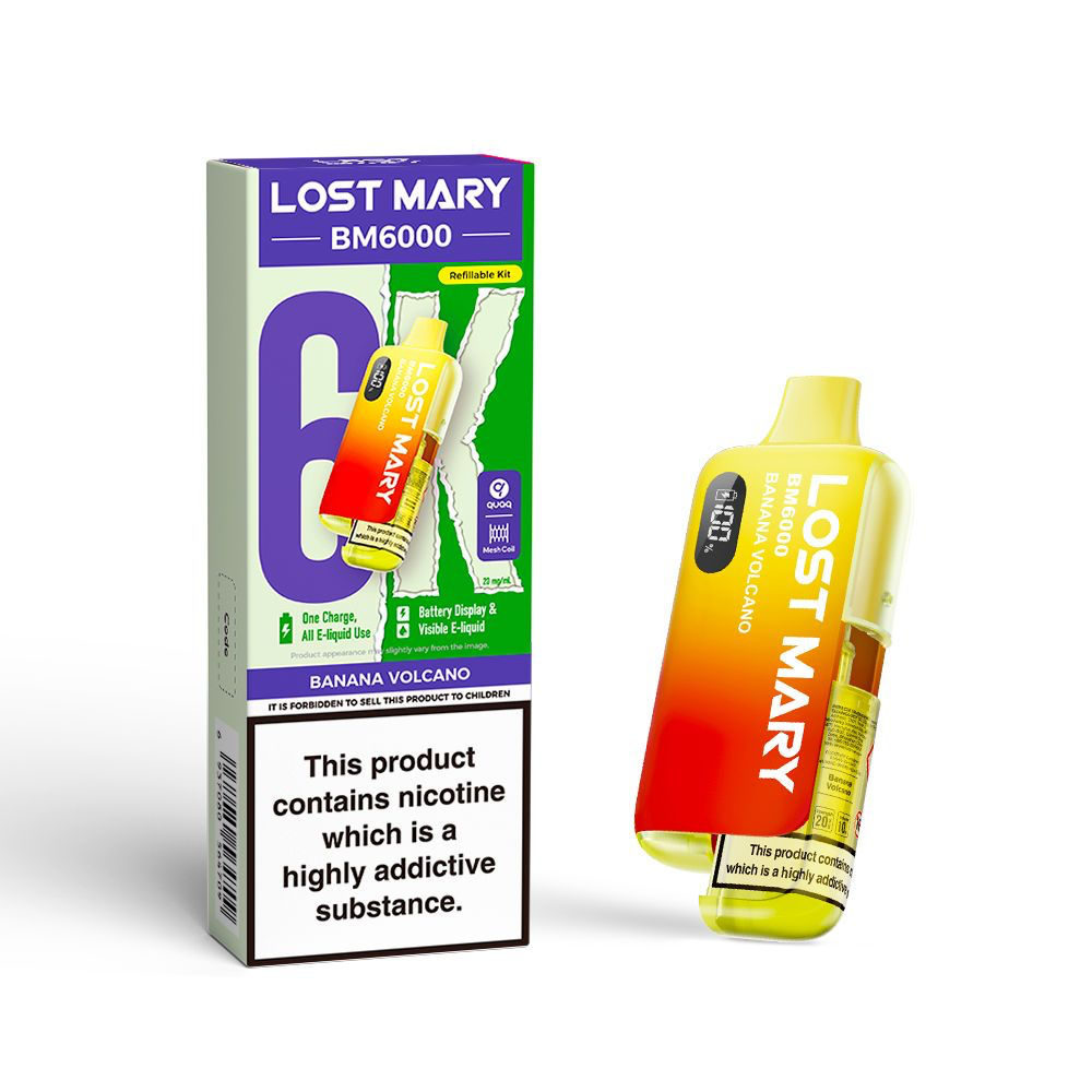 Lost Mary BM6000 Refill Edition Pre-Filled Pod Vape Kit 1000mAh - 20mg