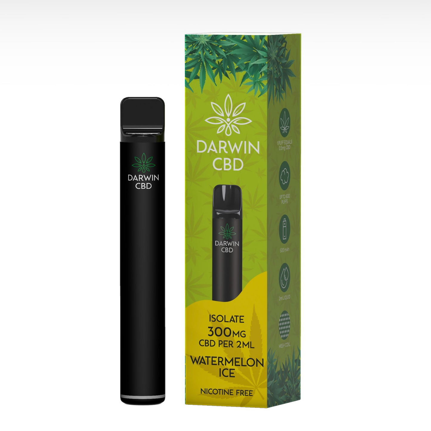 Darwin CBD Isolate Pre-Filled Pod Vape Kit 500mAh - 300mg CBD