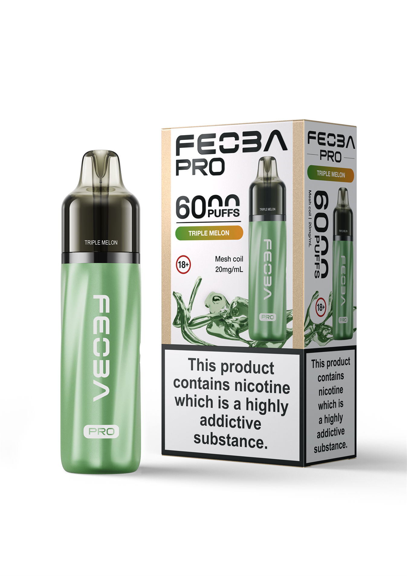 Feoba Pro 6000 BIG PUFF Pre-filled Vape Pod Kit - 20mg