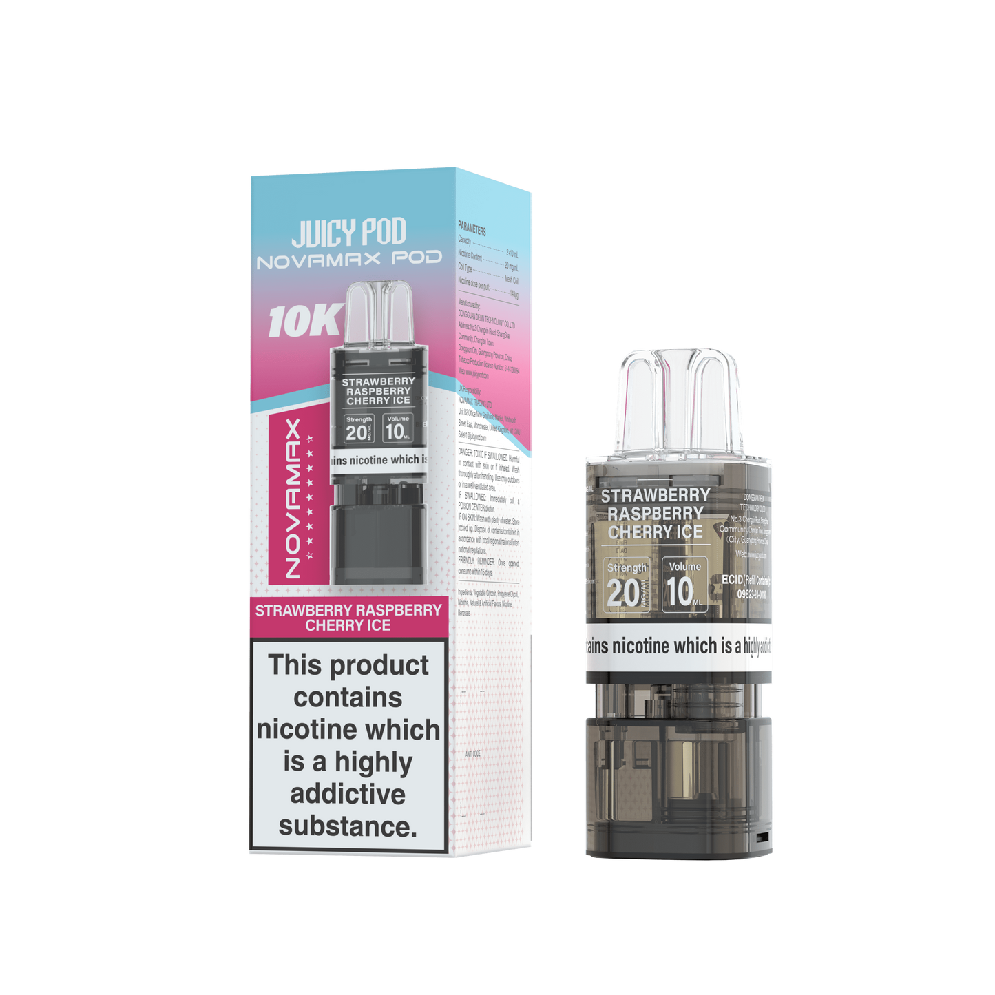 Juicy Pod Nova Max 10K Pre-Filled Replacement Pods - 20mg