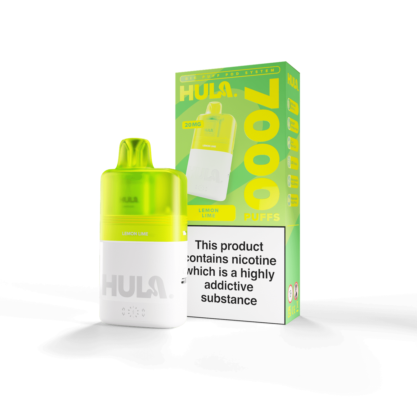 Hula 7000 Pre-Filled Pod Kit - 20mg