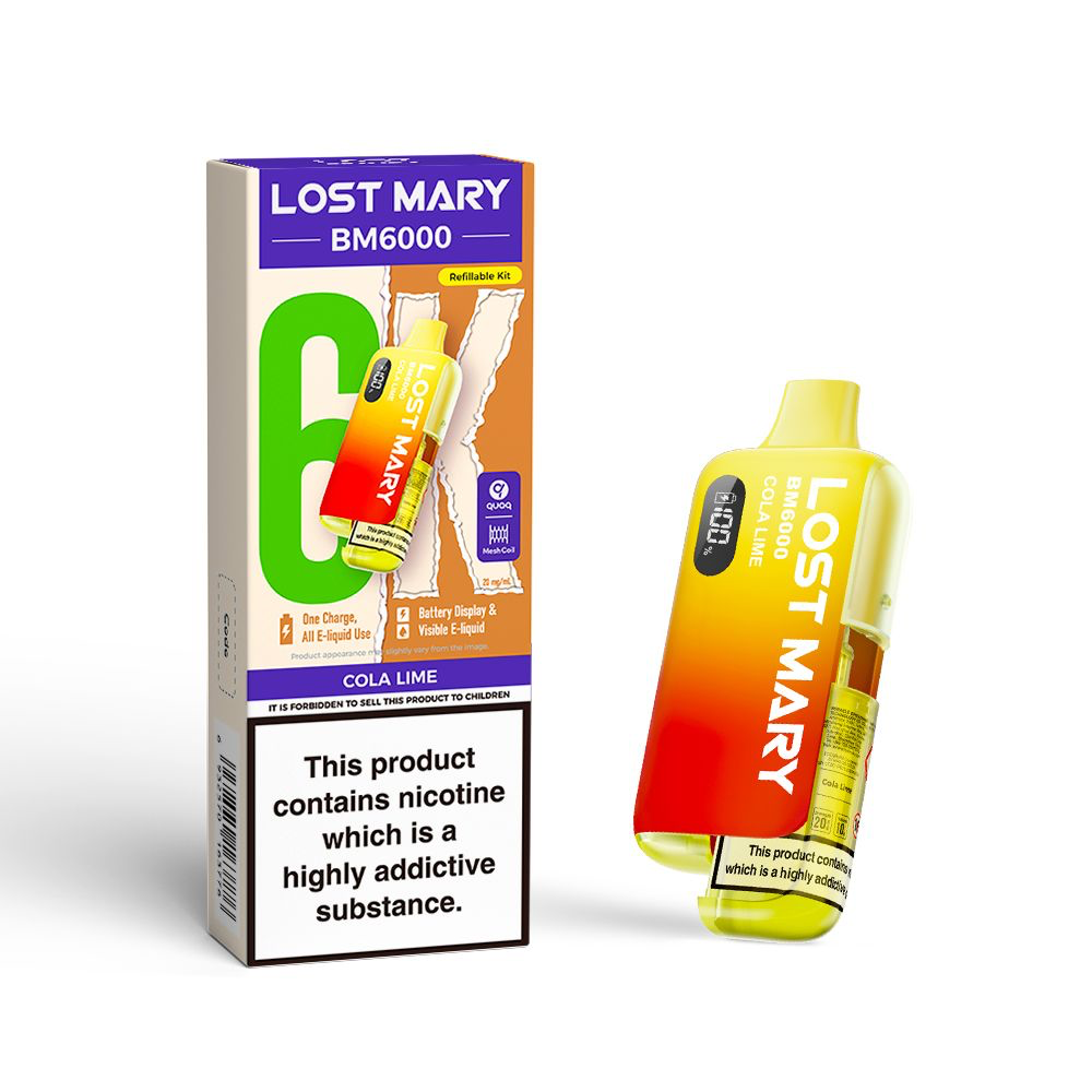 Lost Mary BM6000 Refill Edition Pre-Filled Pod Vape Kit 1000mAh - 20mg