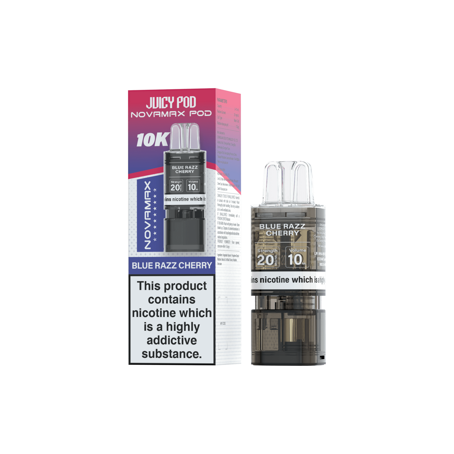 Juicy Pod Nova Max 10K Pre-Filled Replacement Pods - 20mg