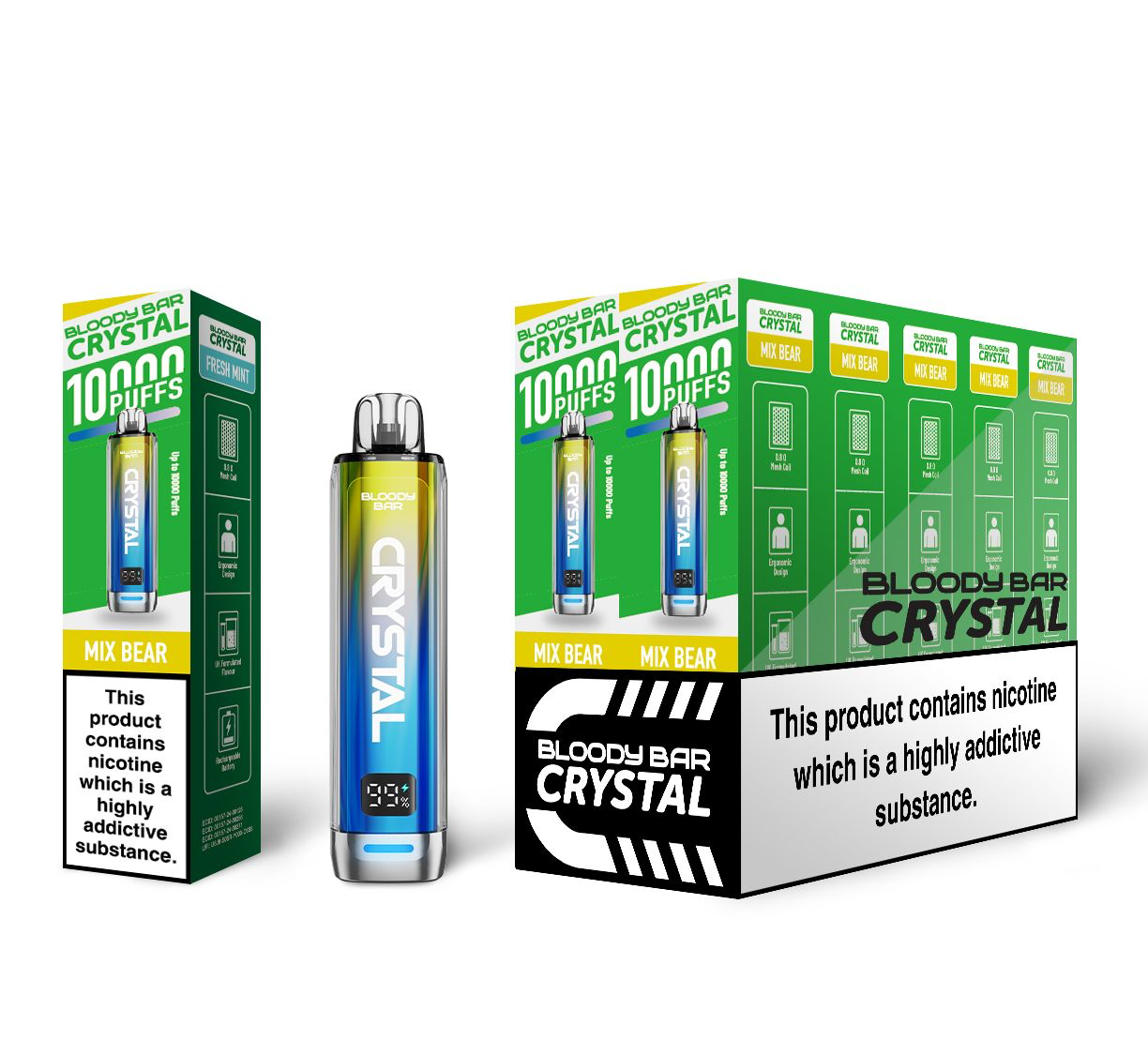 Bloody Mary TBO Bloody Bar Crystal 10K Pre-Filled Pod Kit - 20mg