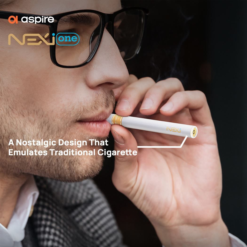 Aspire Nexi One Cigalike Pod Kit + Power Bank 400mAh Charging Dock 60mAh Device 20mg - Classic Tobacco Pod Included