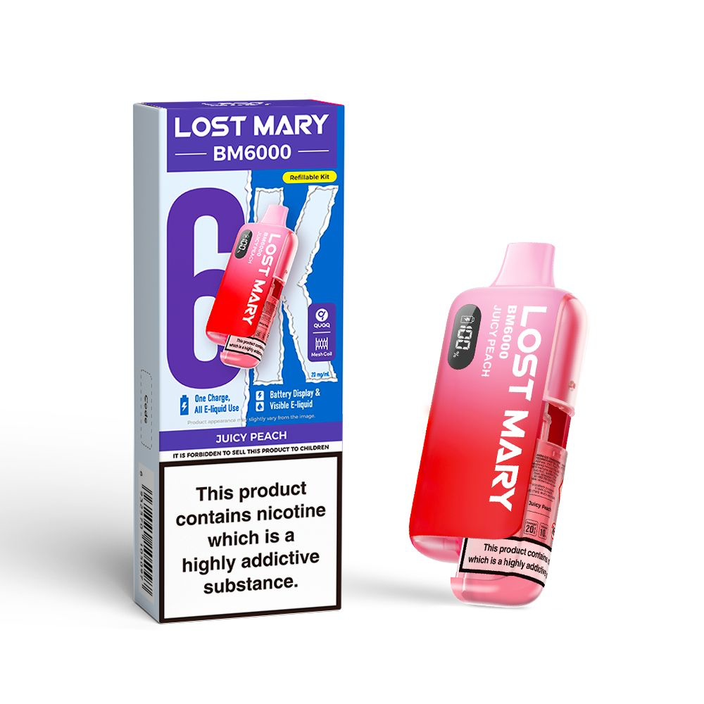 Lost Mary BM6000 Refill Edition Pre-Filled Pod Vape Kit 1000mAh - 20mg