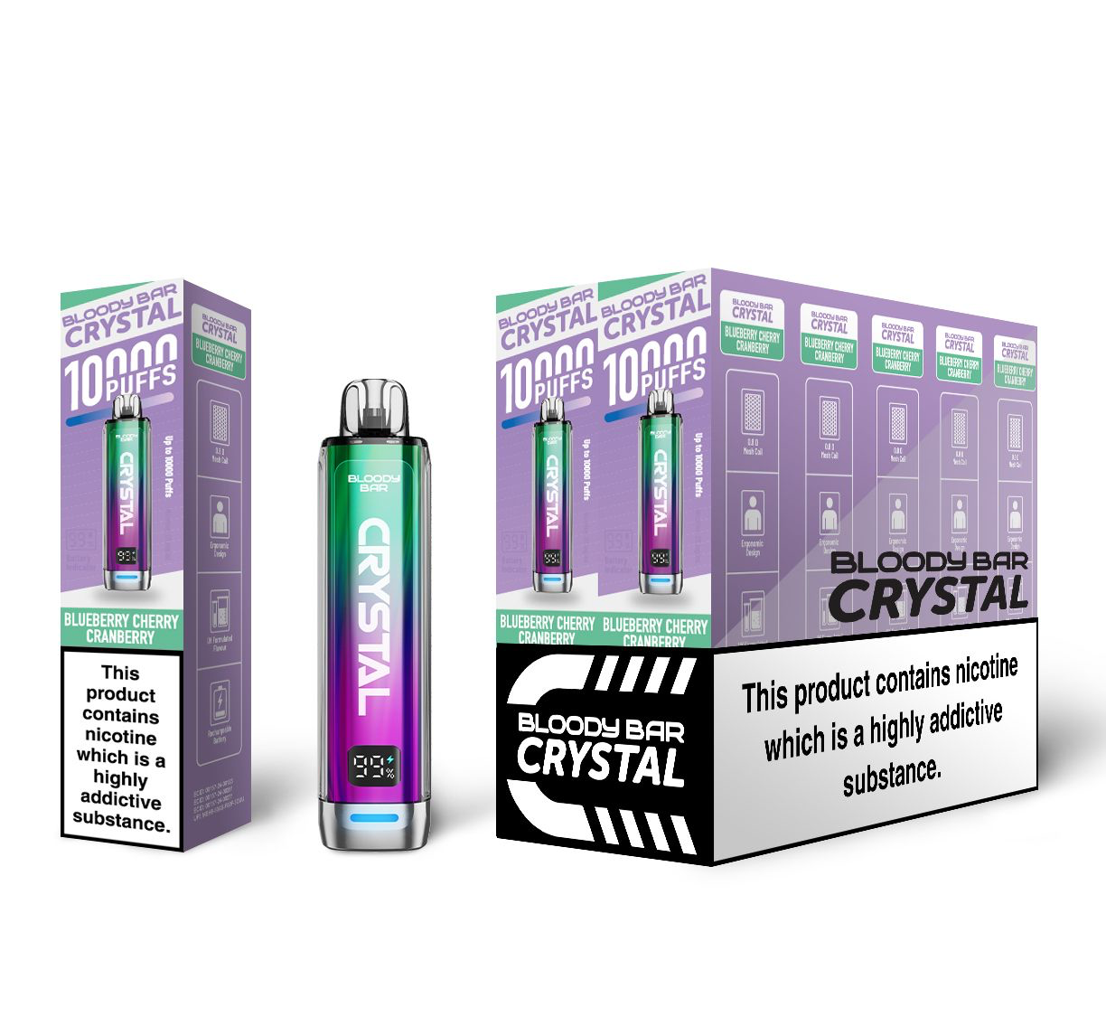 Bloody Mary TBO Bloody Bar Crystal 10K Pre-Filled Pod Kit - 20mg
