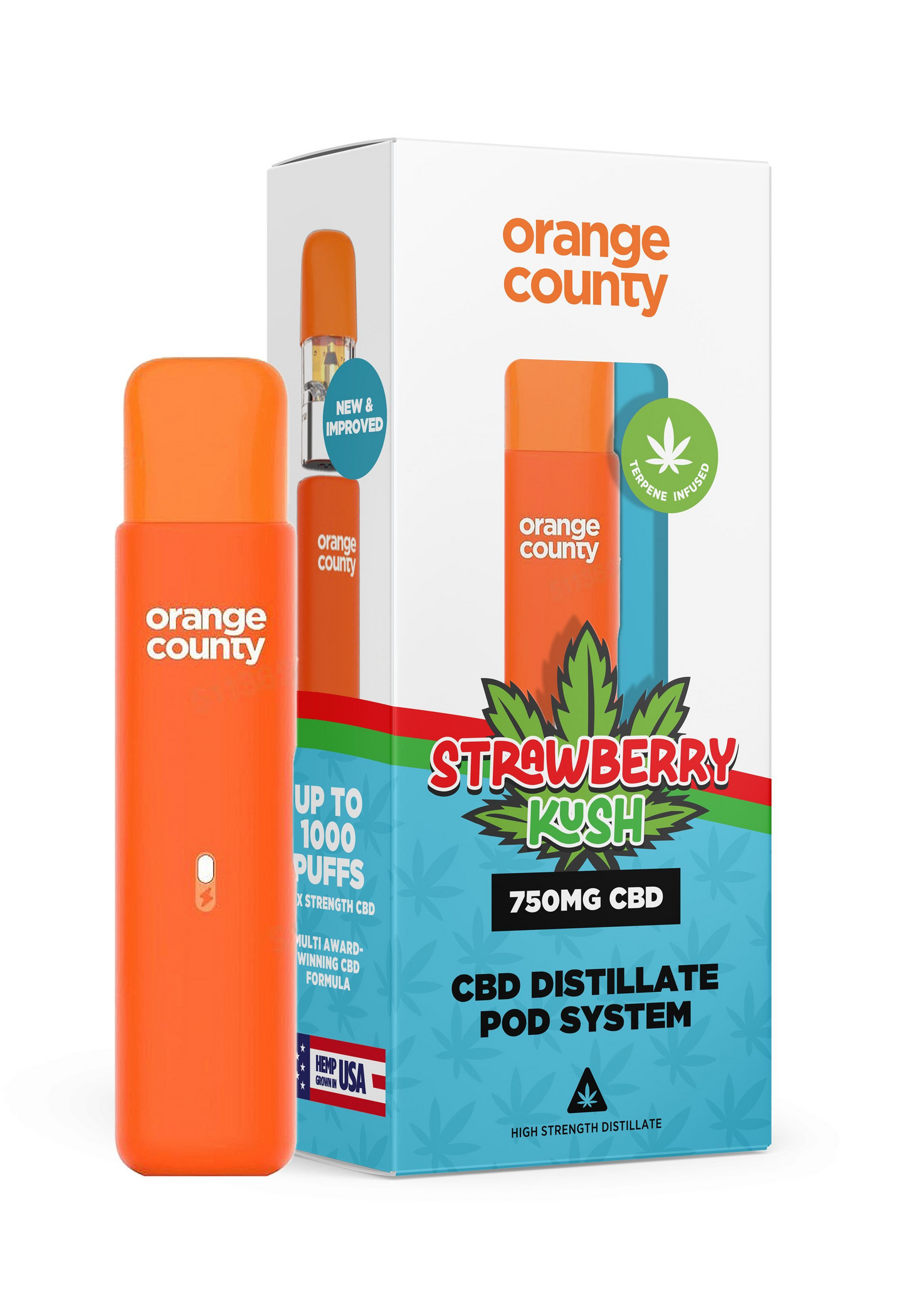 Orange County CBD Cali Range 750mg Pre-Filled Pod Kit