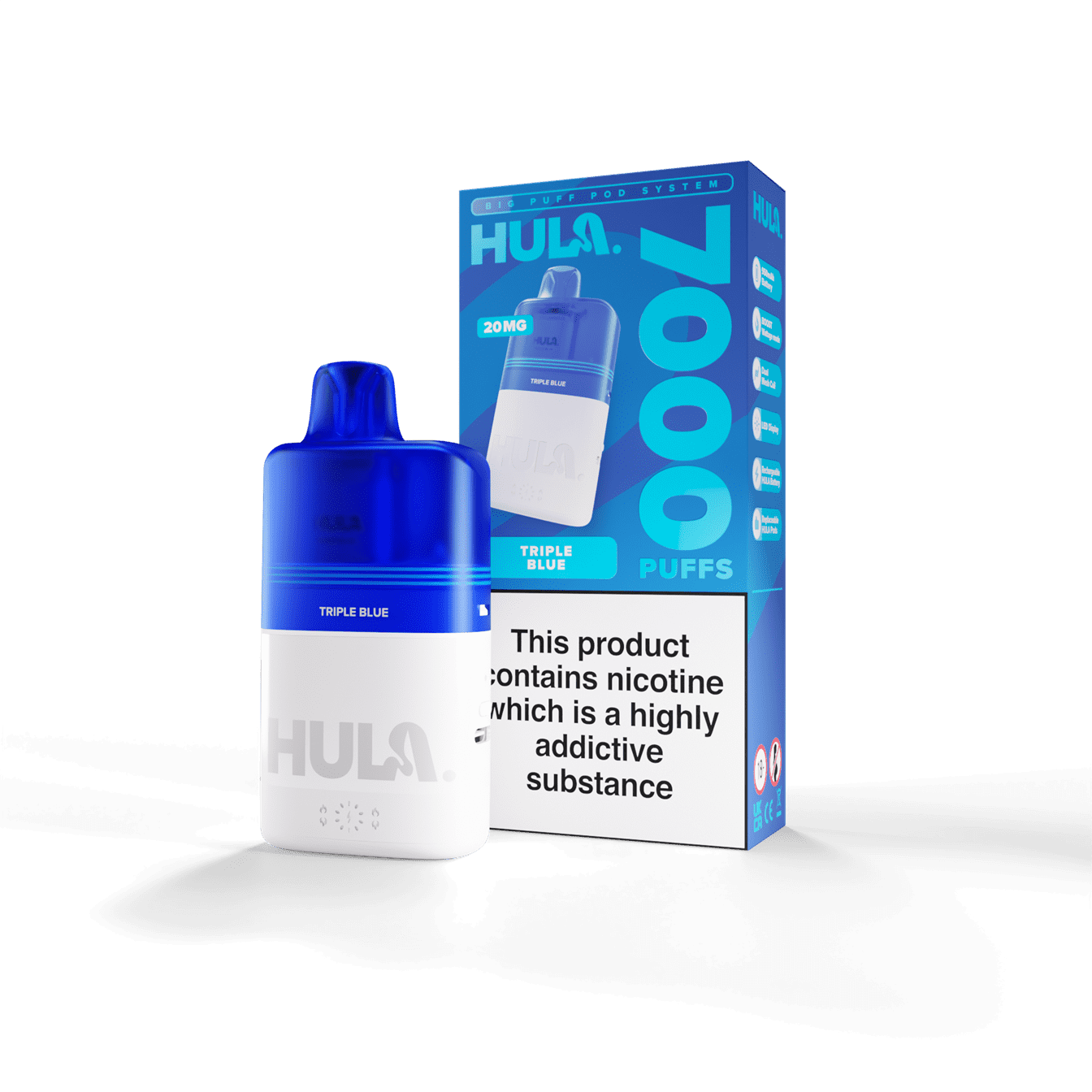 Hula 7000 Pre-Filled Pod Kit - 20mg