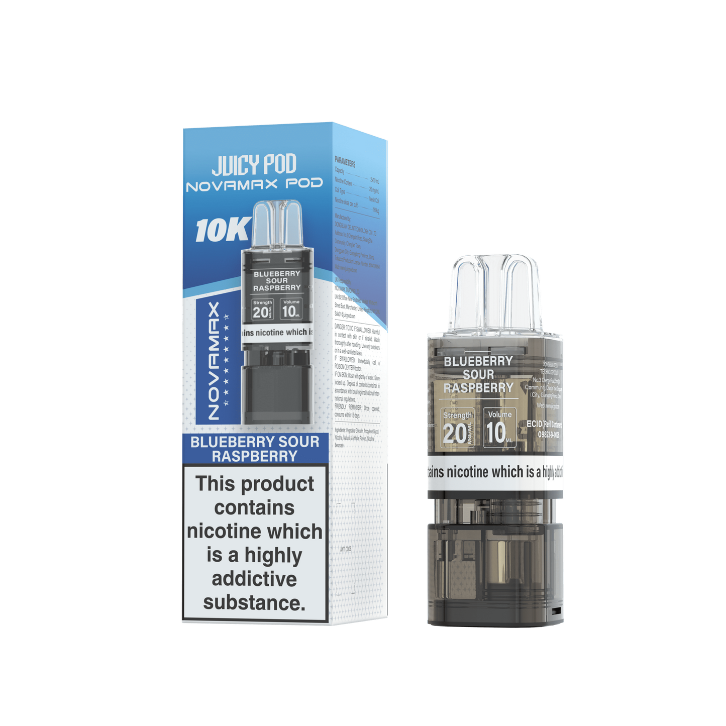 Juicy Pod Nova Max 10K Pre-Filled Replacement Pods - 20mg