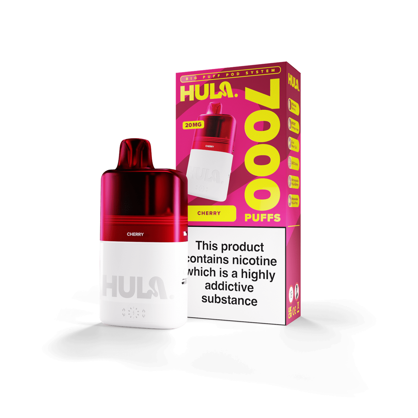 Hula 7000 Pre-Filled Pod Kit - 20mg