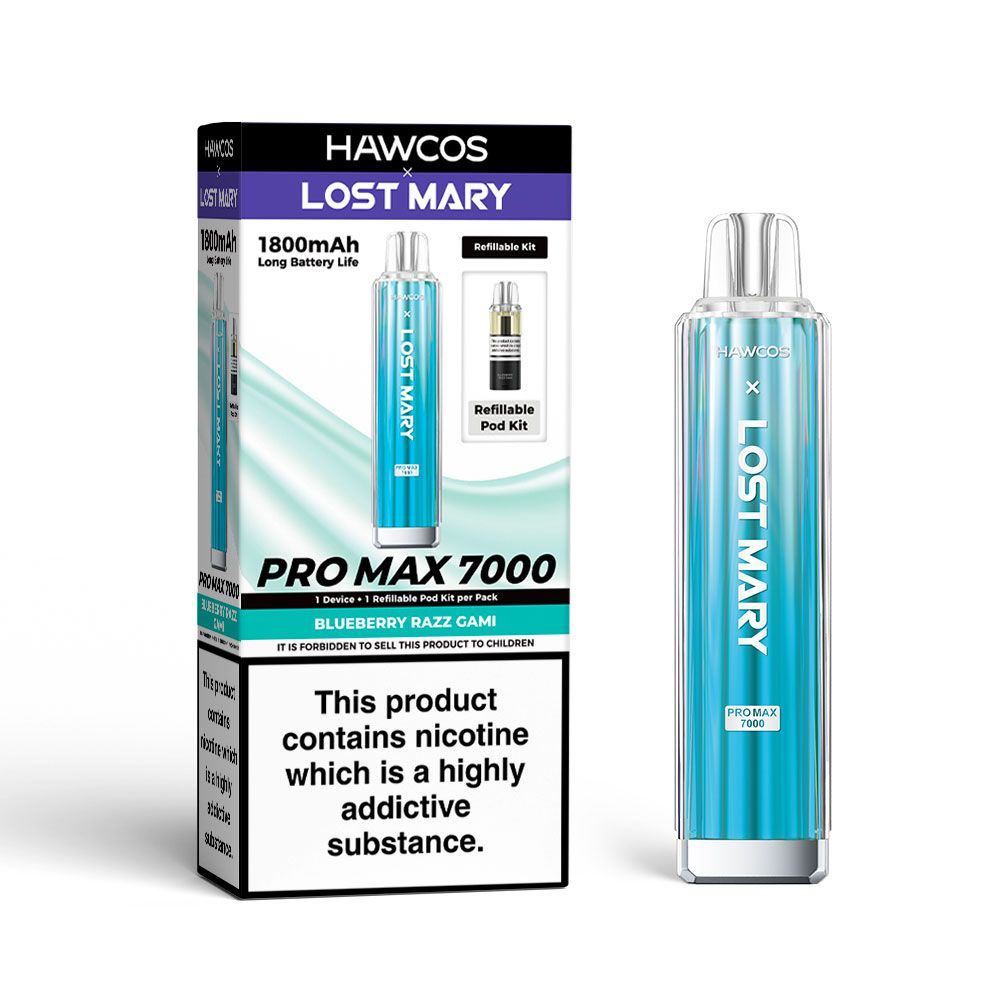 HAWCOS x Lost Mary PRO MAX 7000 Pre-Filled Pod Vape Kit 1800mAh - 20mg
