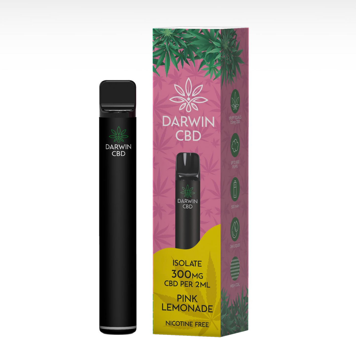 Darwin CBD Isolate Pre-Filled Pod Vape Kit 500mAh - 300mg CBD