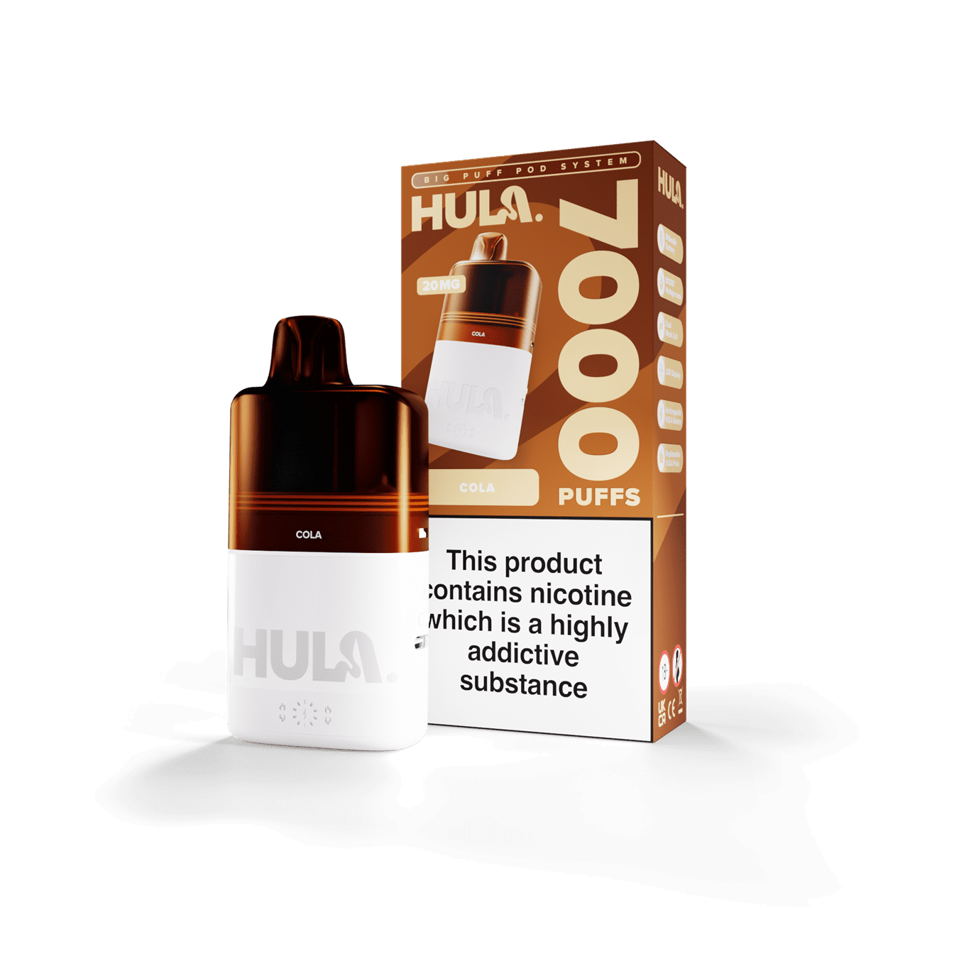 Hula 7000 Pre-Filled Pod Kit - 20mg