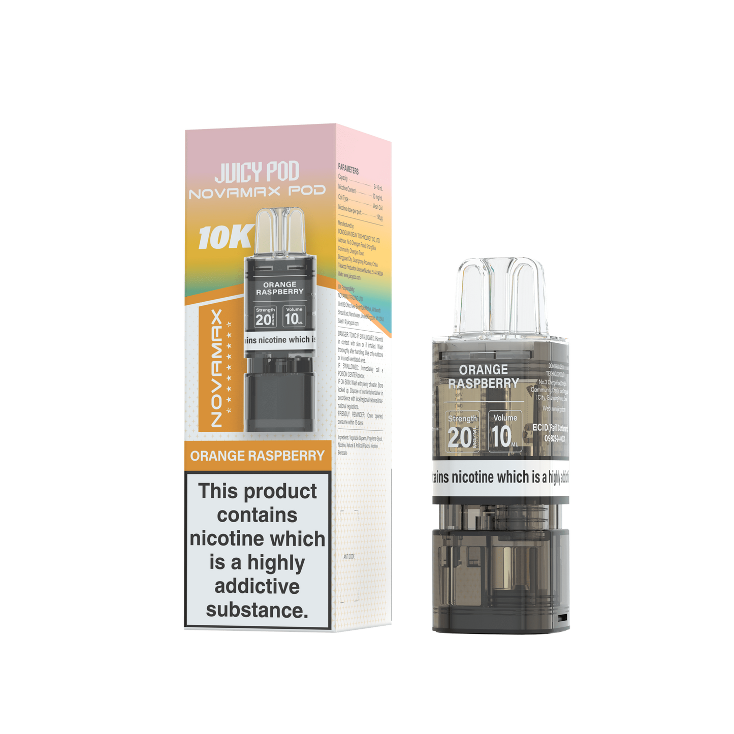 Juicy Pod Nova Max 10K Pre-Filled Replacement Pods - 20mg