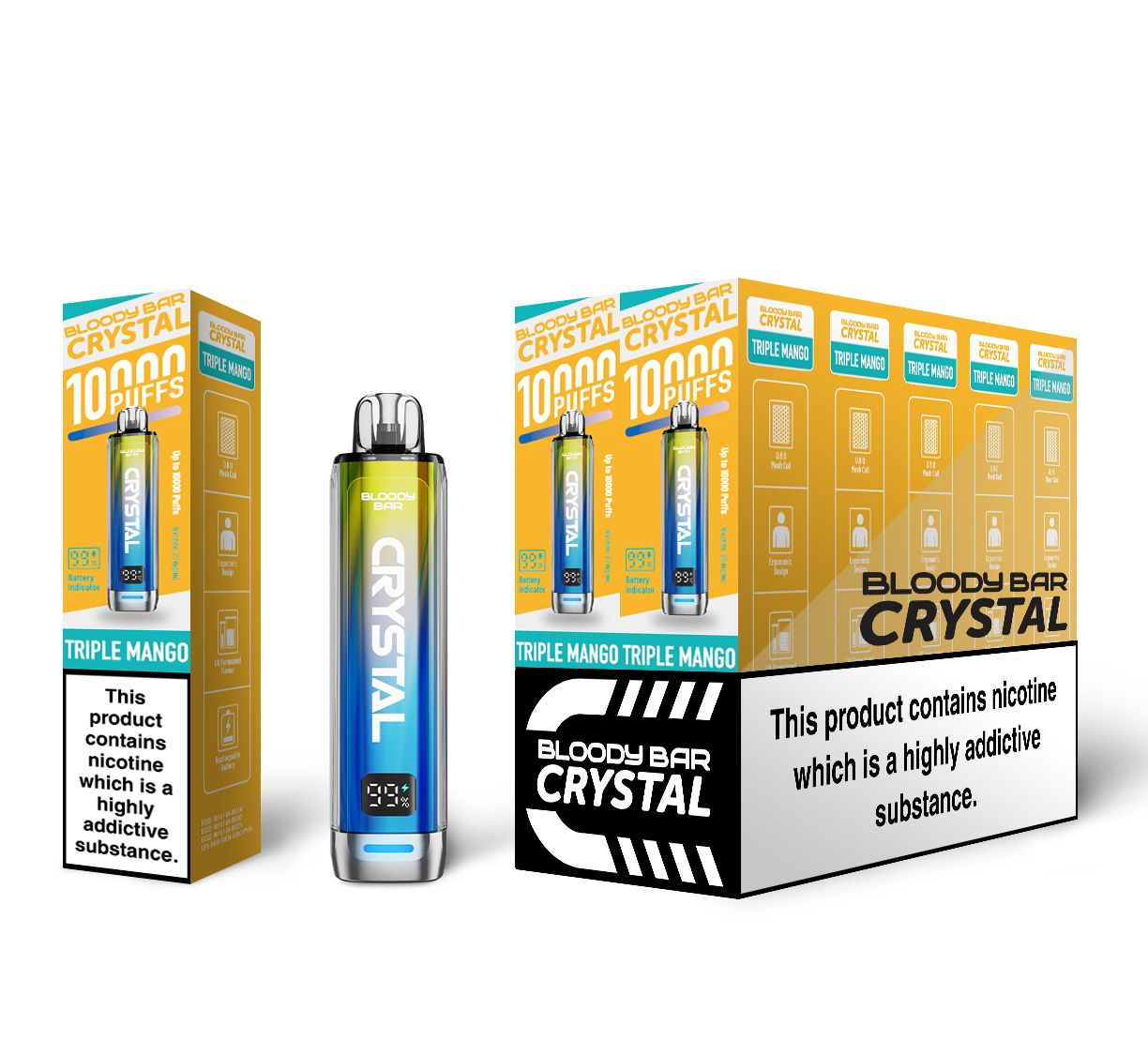 Bloody Mary TBO Bloody Bar Crystal 10K Pre-Filled Pod Kit - 20mg