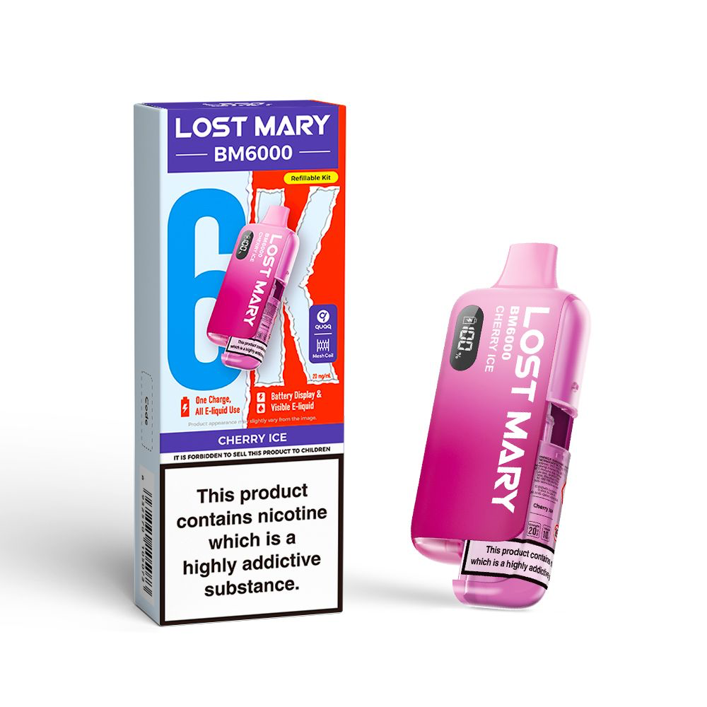 Lost Mary BM6000 Refill Edition Pre-Filled Pod Vape Kit 1000mAh - 20mg