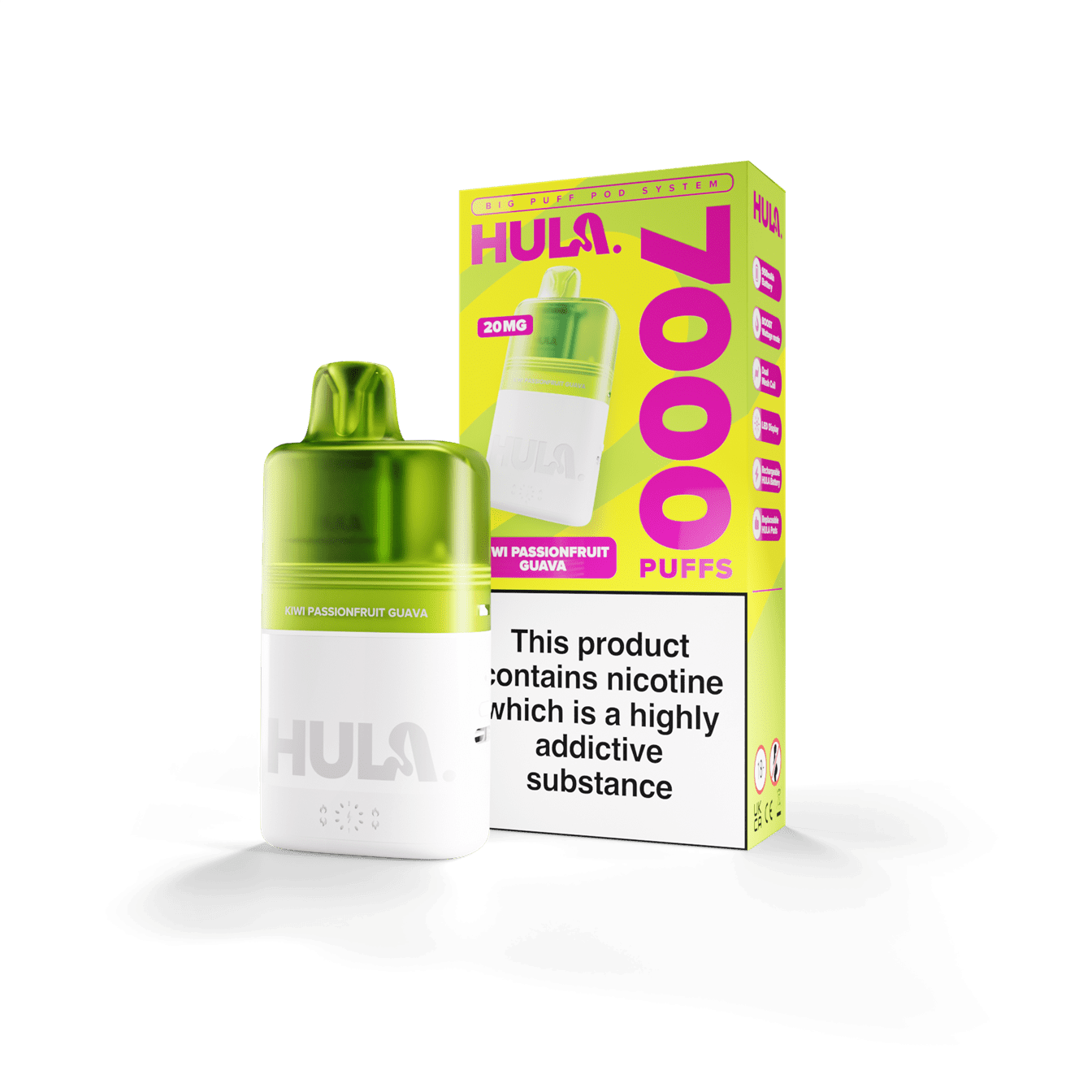 Hula 7000 Pre-Filled Pod Kit - 20mg