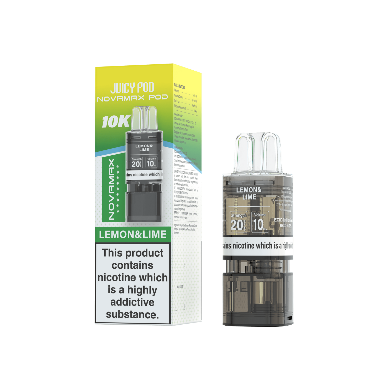 Juicy Pod Nova Max 10K Pre-Filled Replacement Pods - 20mg