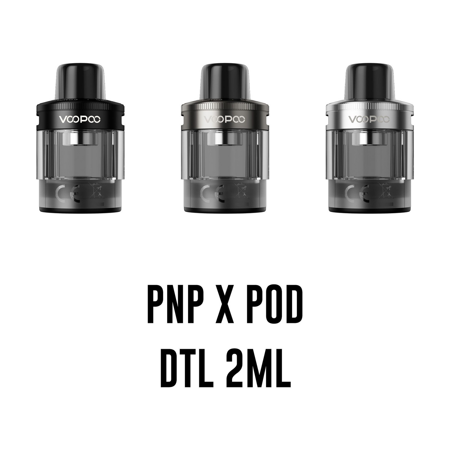 VooPoo PnP X Platform Empty Replacement Pods / Cartridges - 2 Pack (DTL Version)