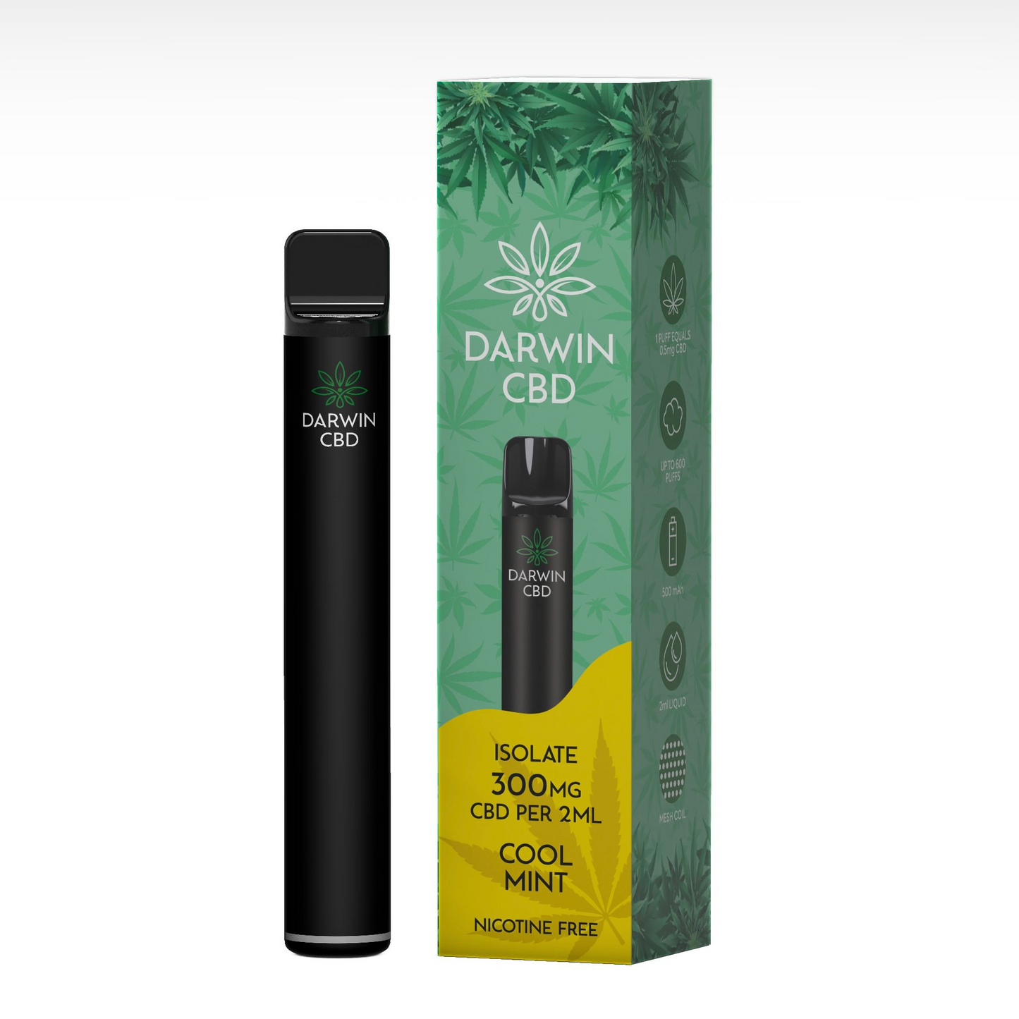 Darwin CBD Isolate Pre-Filled Pod Vape Kit 500mAh - 300mg CBD
