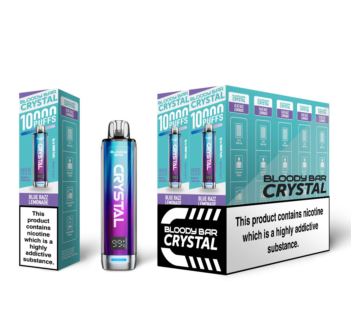 Bloody Mary TBO Bloody Bar Crystal 10K Pre-Filled Pod Kit - 20mg