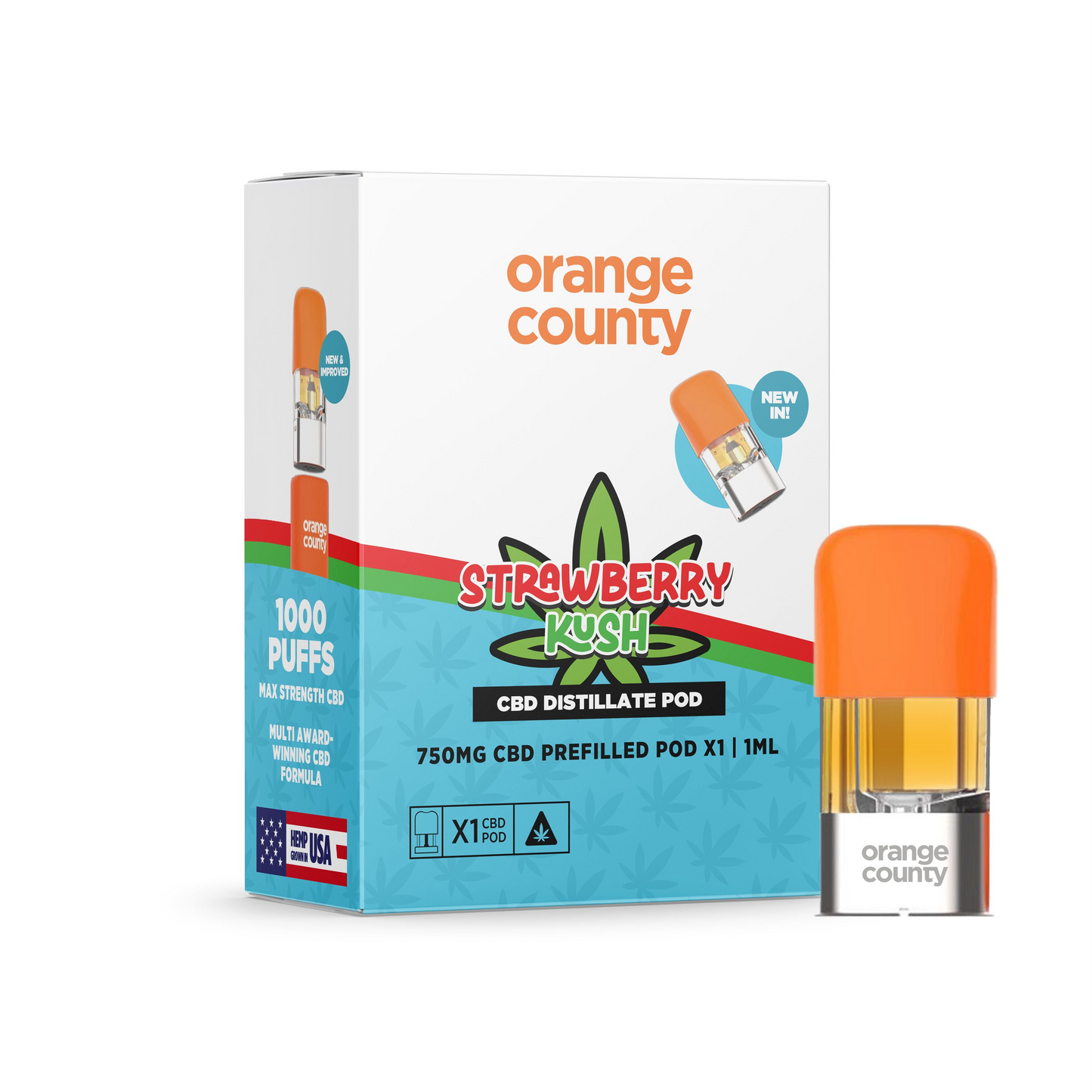 Orange County CBD Cali Range 750mg Pre-Filled Replacement Pods