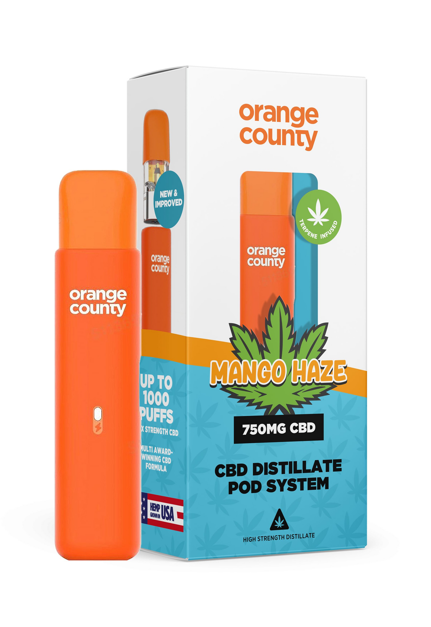 Orange County CBD Cali Range 750mg Pre-Filled Pod Kit